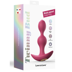 Love to Love Plug vibrant Twinny Bud 10.5 x 3cm Rose